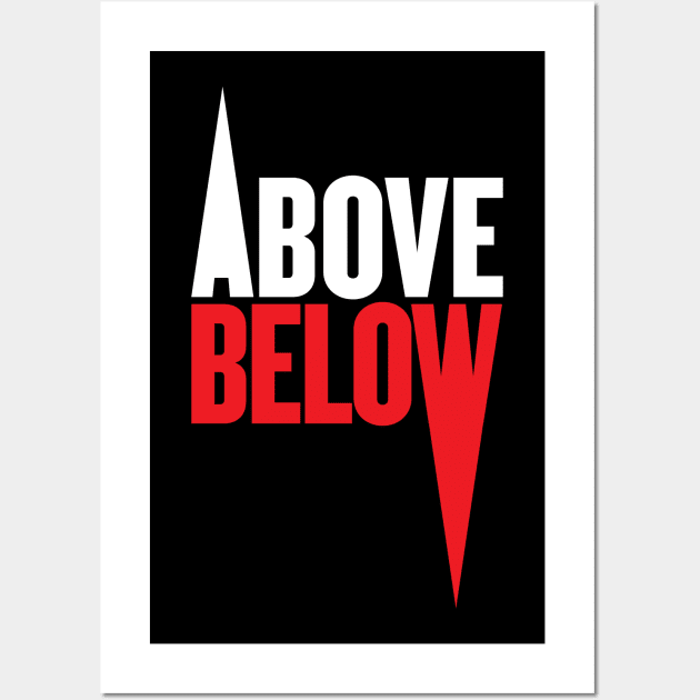 ABOVE/BELOW Wall Art by BRAVOMAXXX